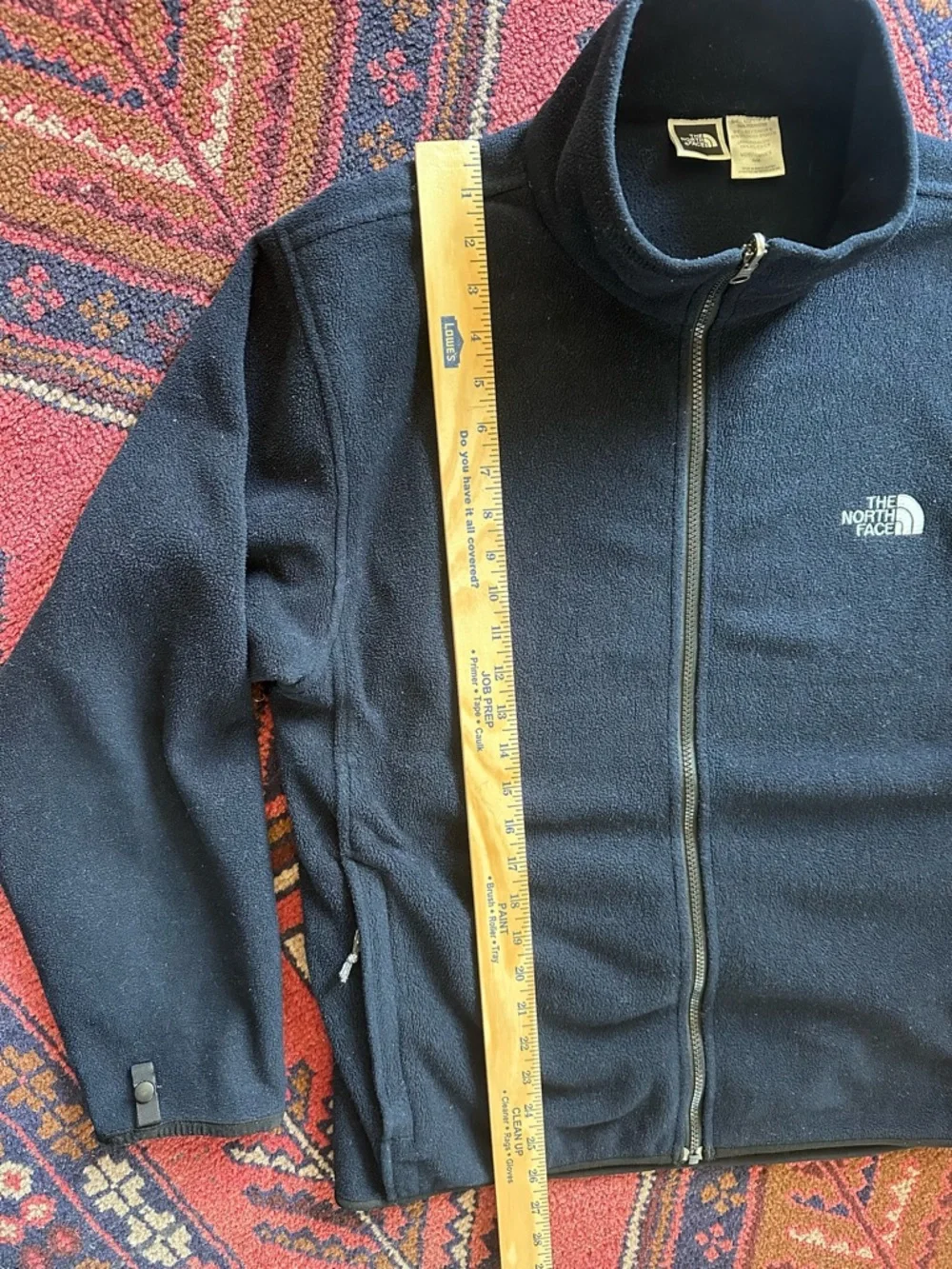 The North Face Men’s Medium Navy Full Zip Fleece Jacket Outdoor Layer